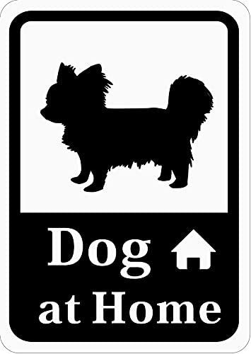 [CraftBunnyR] 家に犬がいますステッカー「チワワ」 Dog at Home (再剥離ステッカー) s56r