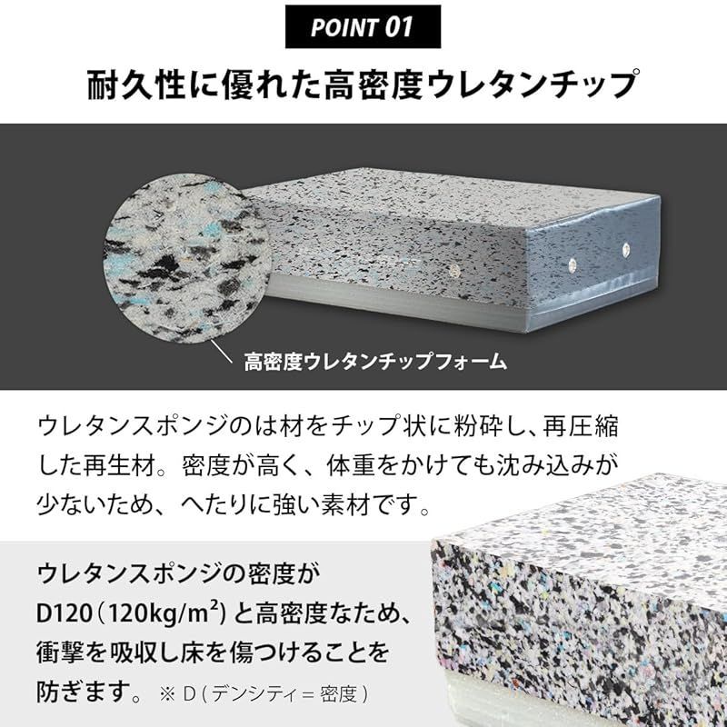 リーディングエッジ] ドロップマット ダンベル マット 60×40cm
