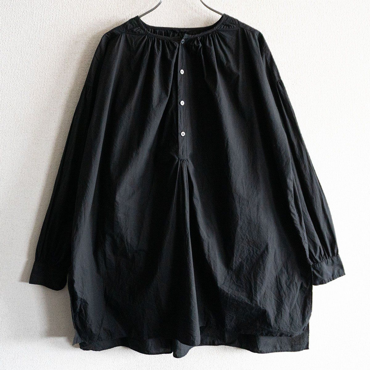 ARTS-SCIENCE Pullover gather blouse 2 ブラック プルオーバー ブラウス アーツ＆サイエンス 25100936