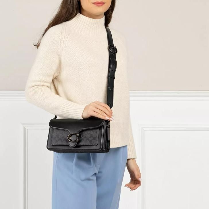 新品】 COACH コーチバッグ CI032 チャコール×ブラック ハンドバッグ  