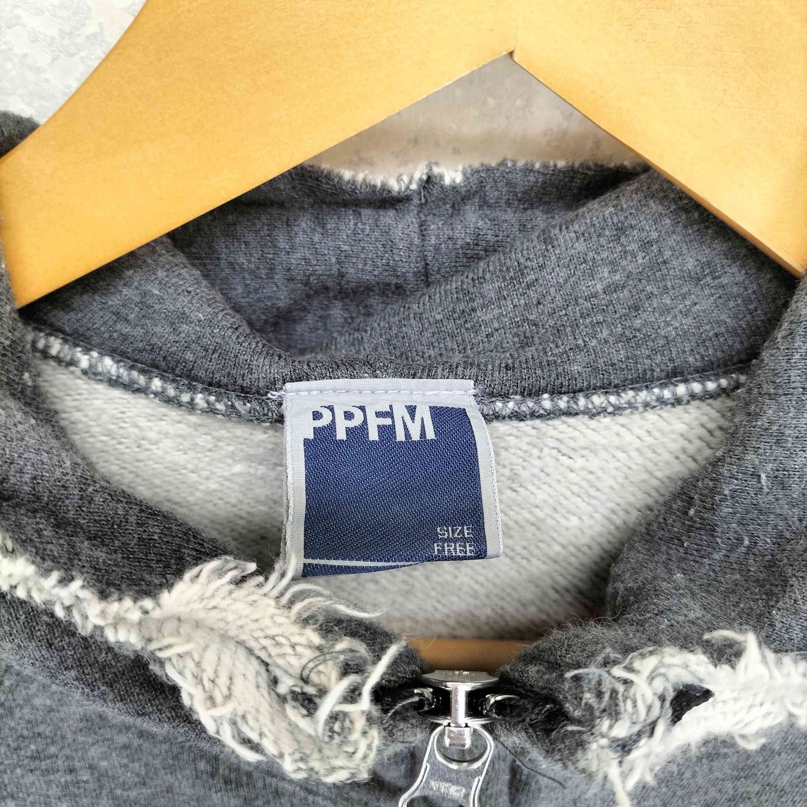 アーカイブ　PPFM(ピーピーエフエム)変形ギミックジップパーカー アーカイブ PPFM(ピーピーエフエム)変形ギミックジップパーカー