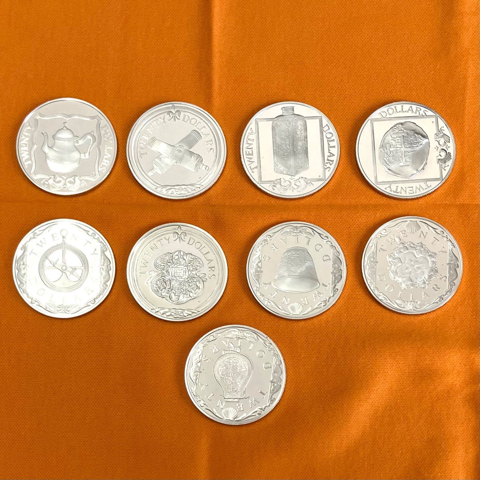 10046】 SV925 カリブ海の秘宝 コイン シリーズ 銀貨 25枚 セット 美品 - メルカリ