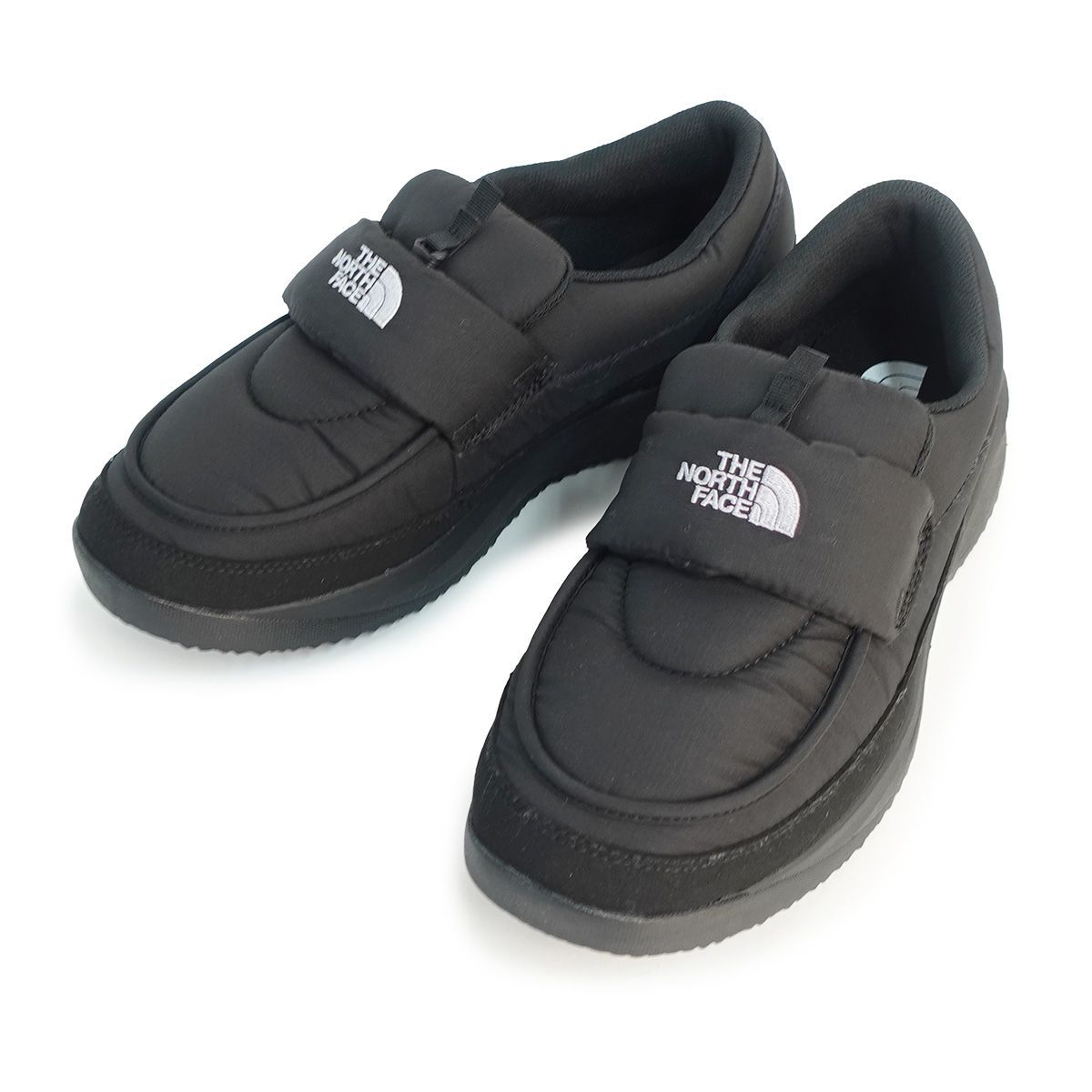 ザ ノースフェイス THE NORTH FACE スニーカー メンズ レディース ヌプシ ローファー NF52575 KK TNFブラック×TNFブラック 黒 防寒
