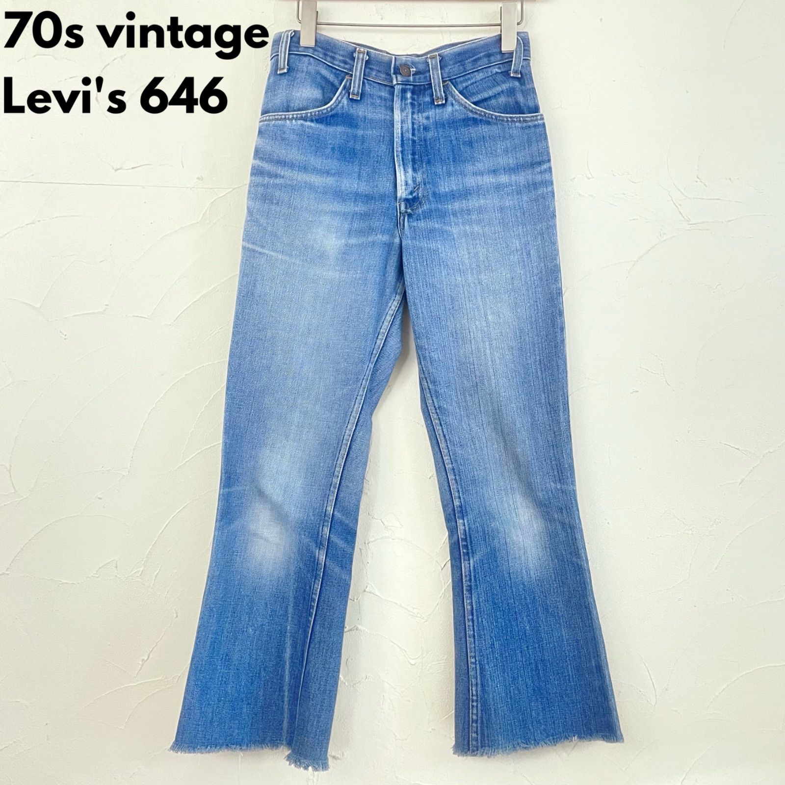 70s vintage Levi's リーバイス 646 フレア デニムパンツ - &Dorothy