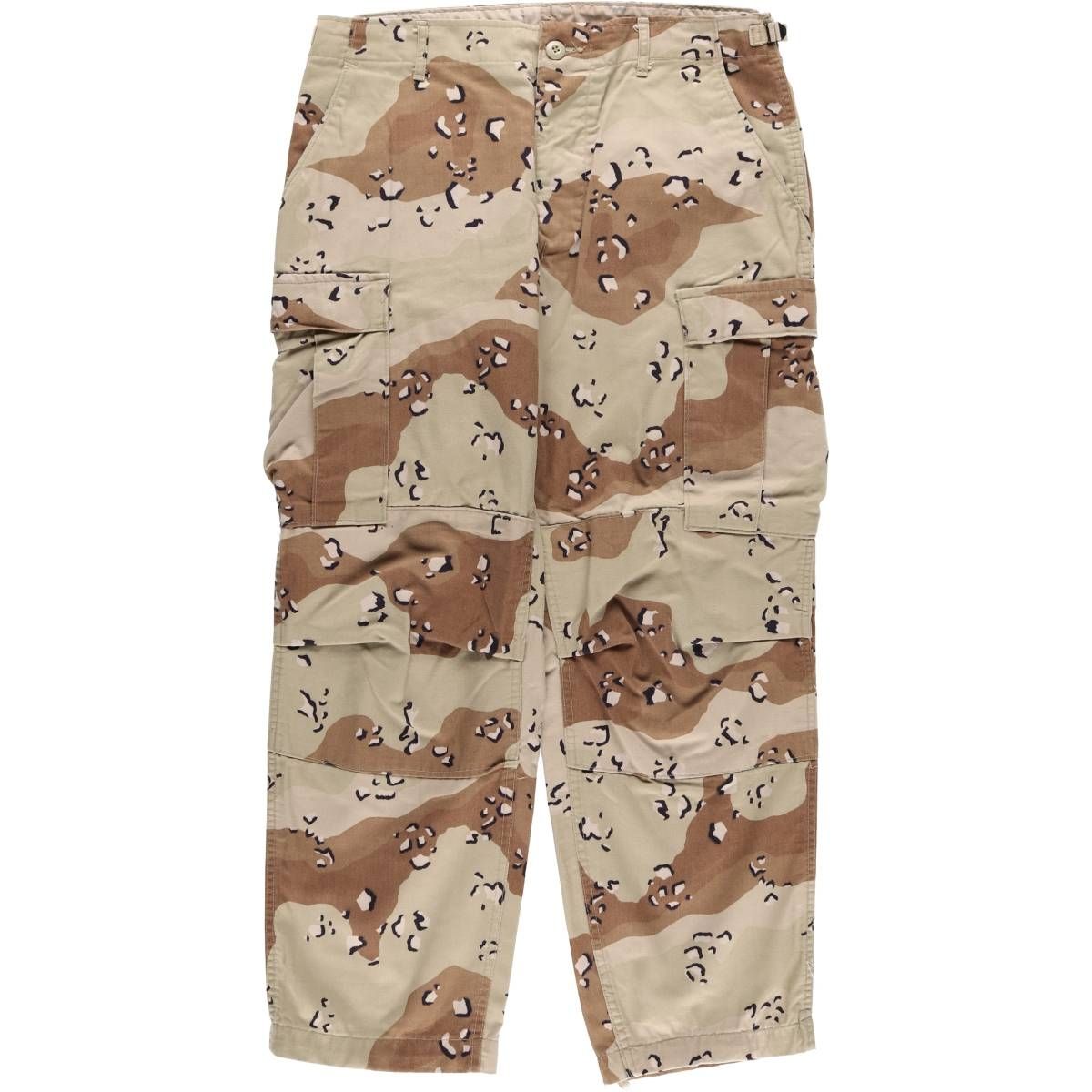 古着 米軍 民間品 チョコチップカモ 迷彩 カーゴパンツ ミニタリー 3XL 古着 80年代 米軍実品 迷彩柄 6C デザートチョコチップカモ