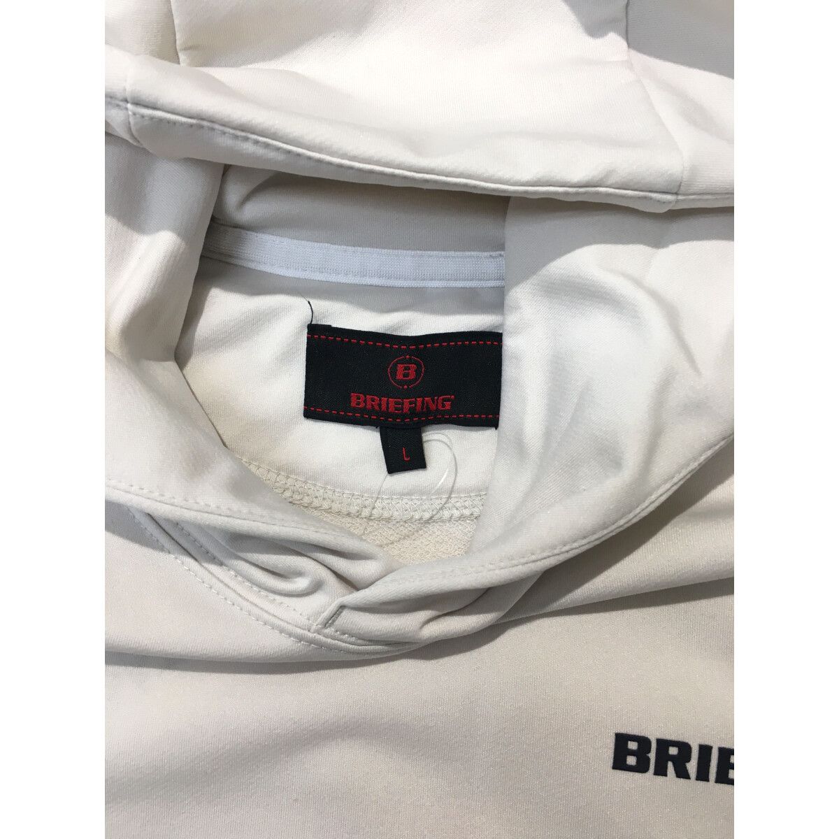 ブリーフィング BRIEFING　パーカー　Ｌ　新品未使用 中古 メンズ ブリーフィング BRIEFING パーカー L 白系 シンプル