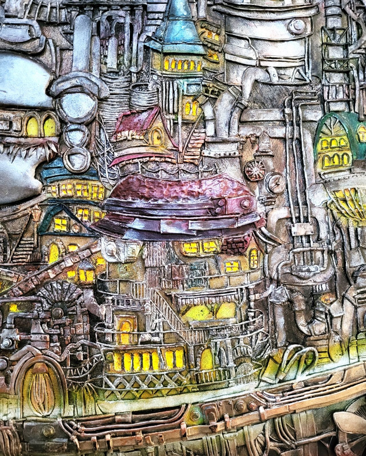 第15次産業革命/ テクスチャーアート キャンバス 73×73㎝ S20号 原画 第15次産業革命 / テクスチャーアート 73×73㎝ S20号 原画