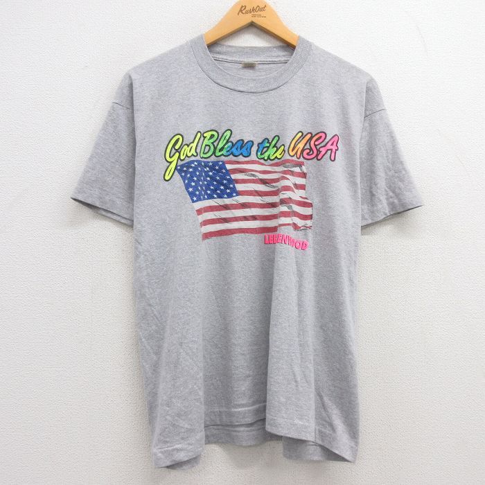 XL/古着 半袖 ビンテージ ロック バンド Tシャツ メンズ 80s リーグリーンウッド クルーネック グレー 霜降り 23apr27 中古 -  メルカリ