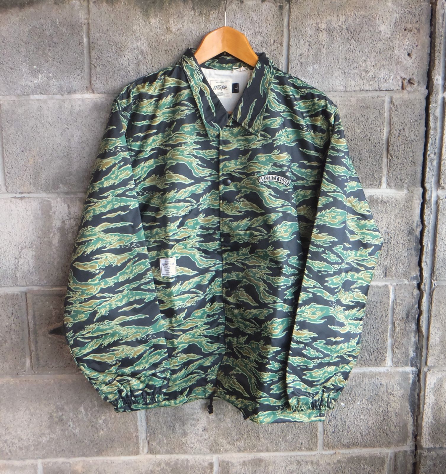 ○SEVENTY FOUR CAMOUFLAGE COACH JACKET ナイロン製 コーチジャケット ...