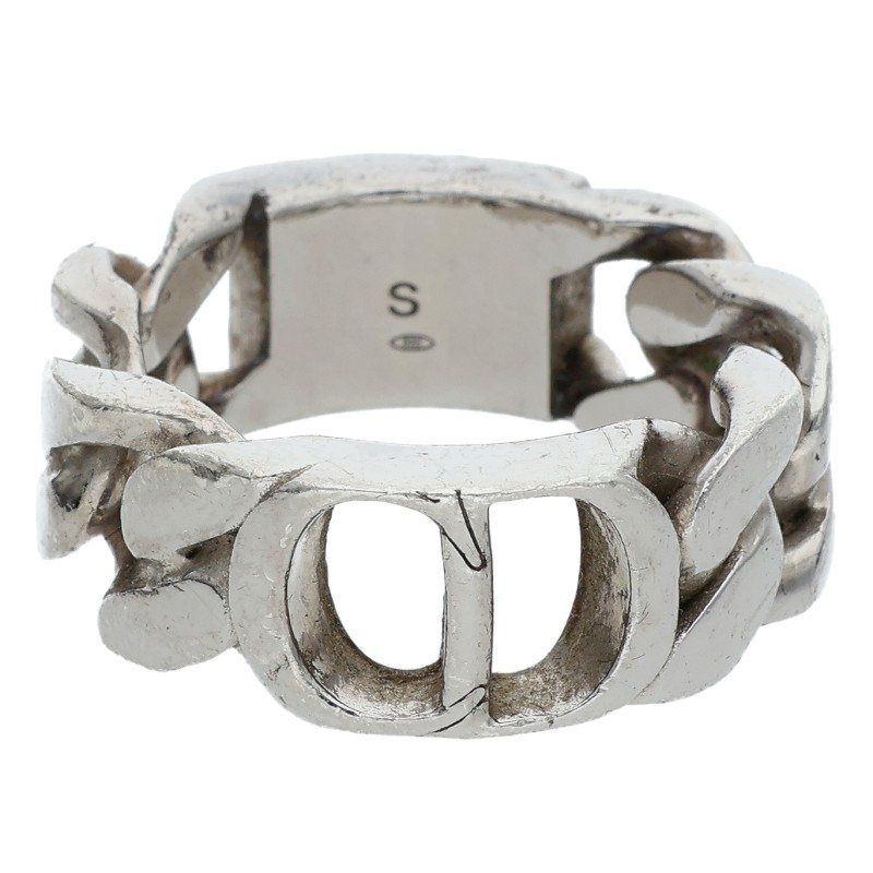 ディオール CD ICON CDアイコンチェーンシルバーリング メンズ S 16号