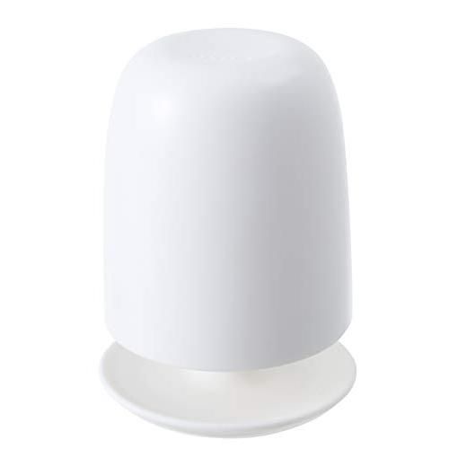 マーナ marna コップスタンドセット スタンド付き 歯磨きコップ ホワイト 洗面所 コップ 浮かせるコップ 水切