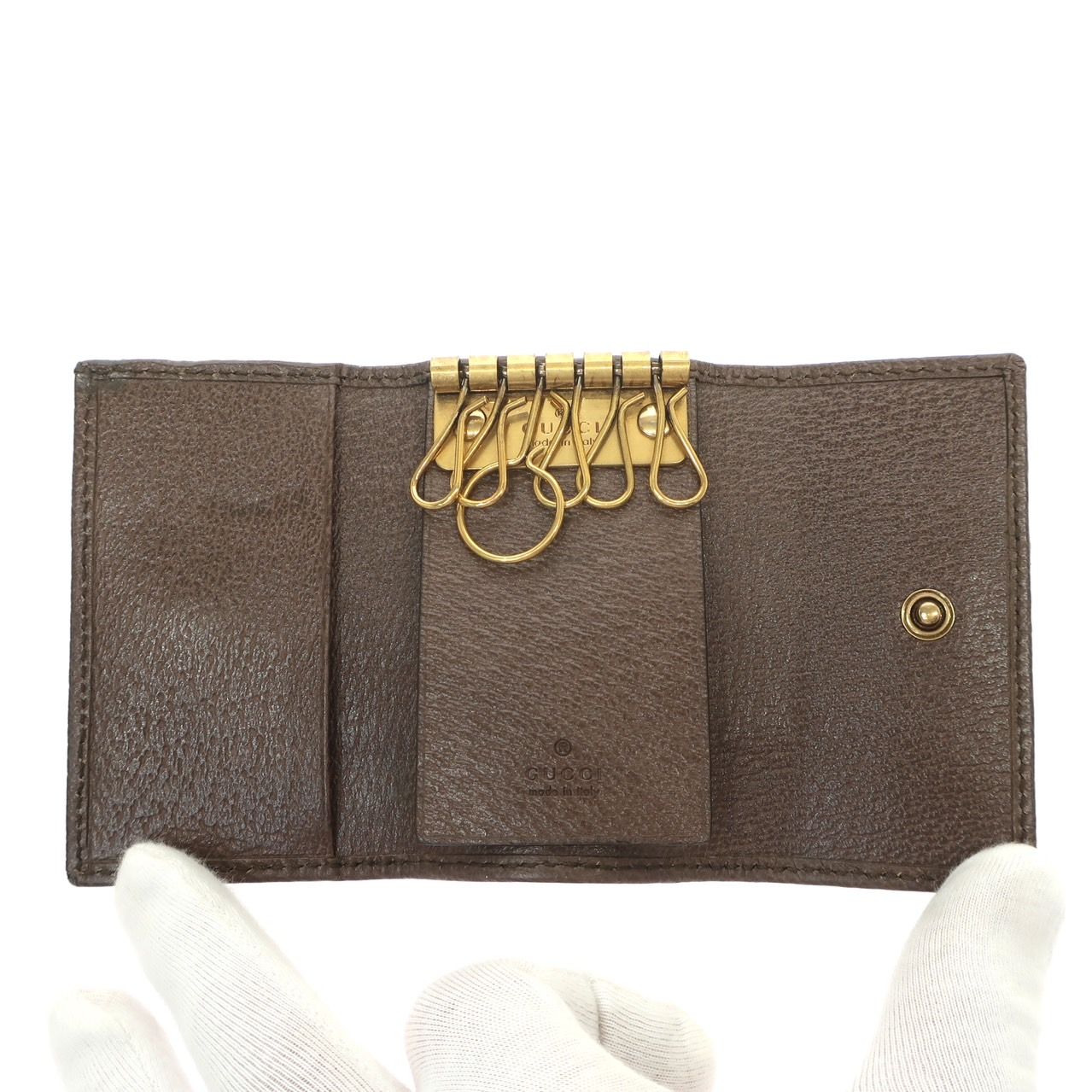 極美品】GUCCI グッチ オフィディア 6連 GGキーケース 603732 GG