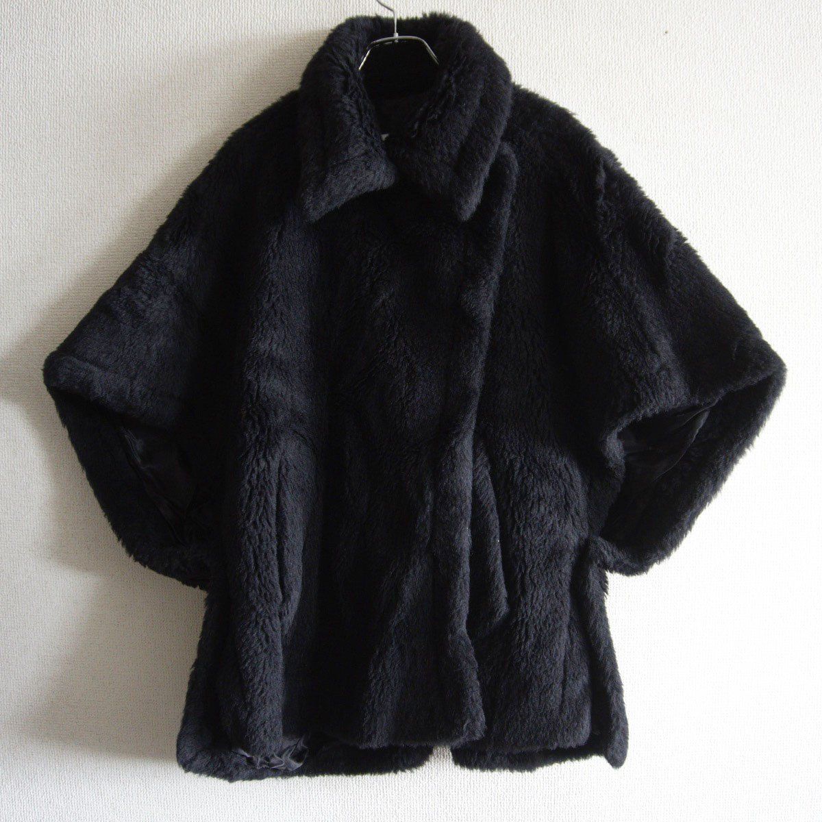 最高級】 MAX MARA 【Teddy Bear テディベア ポンチョ】ブラック