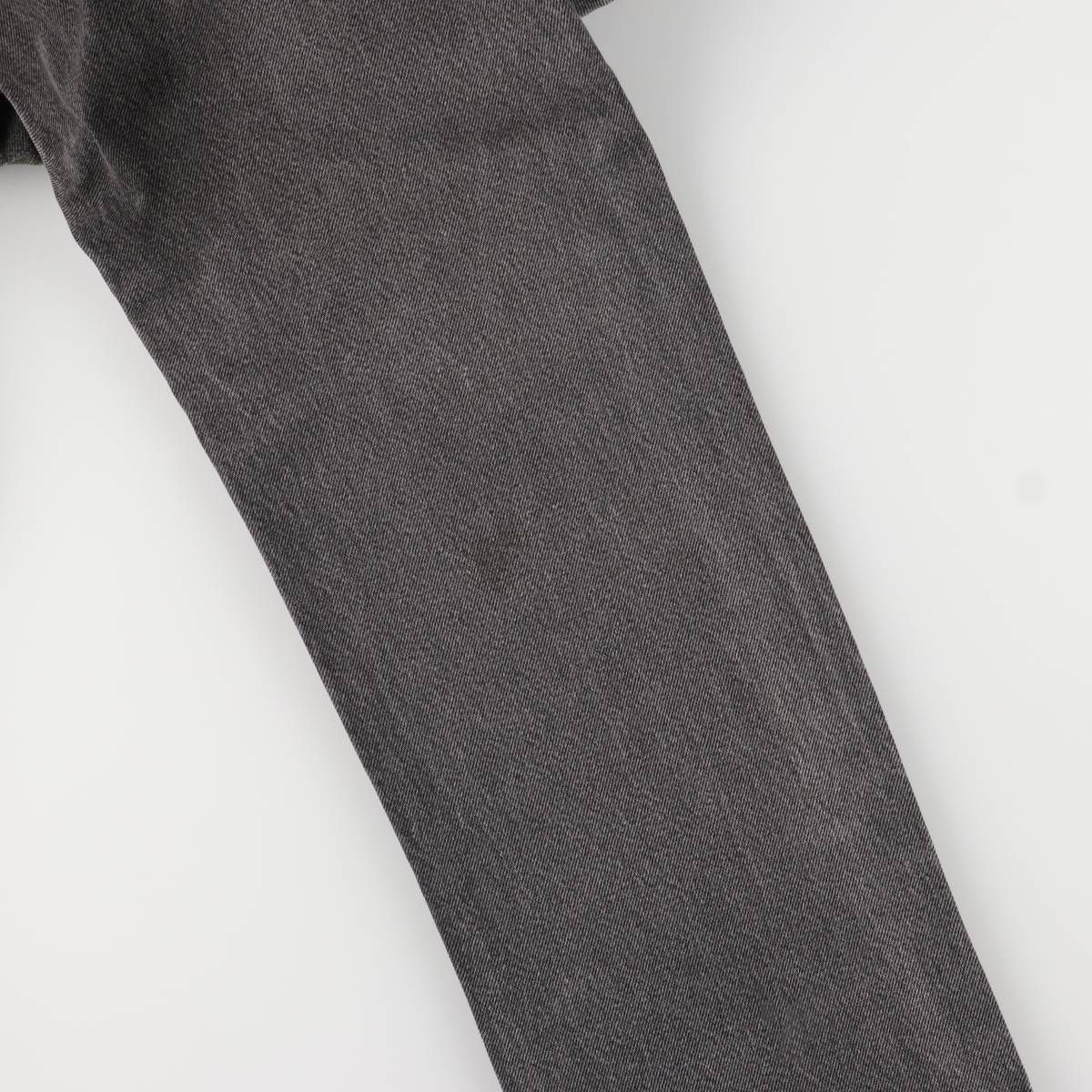 おしゃれコーデ 古着 リーバイス Levi s 505 REGULAR FIT ブラックデニム テーパードデニムパンツ メンズw32相当|eaa585637