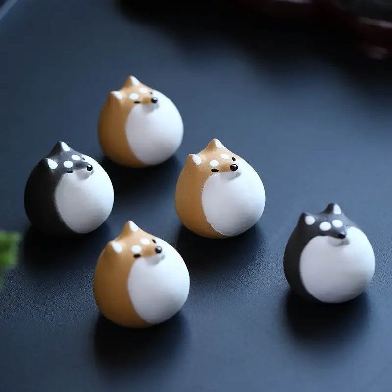 幸運を呼ぶ犬の置物 犬 柴犬 置物 オブジェ 幸運 長寿 縁起物 魔除け 厄除