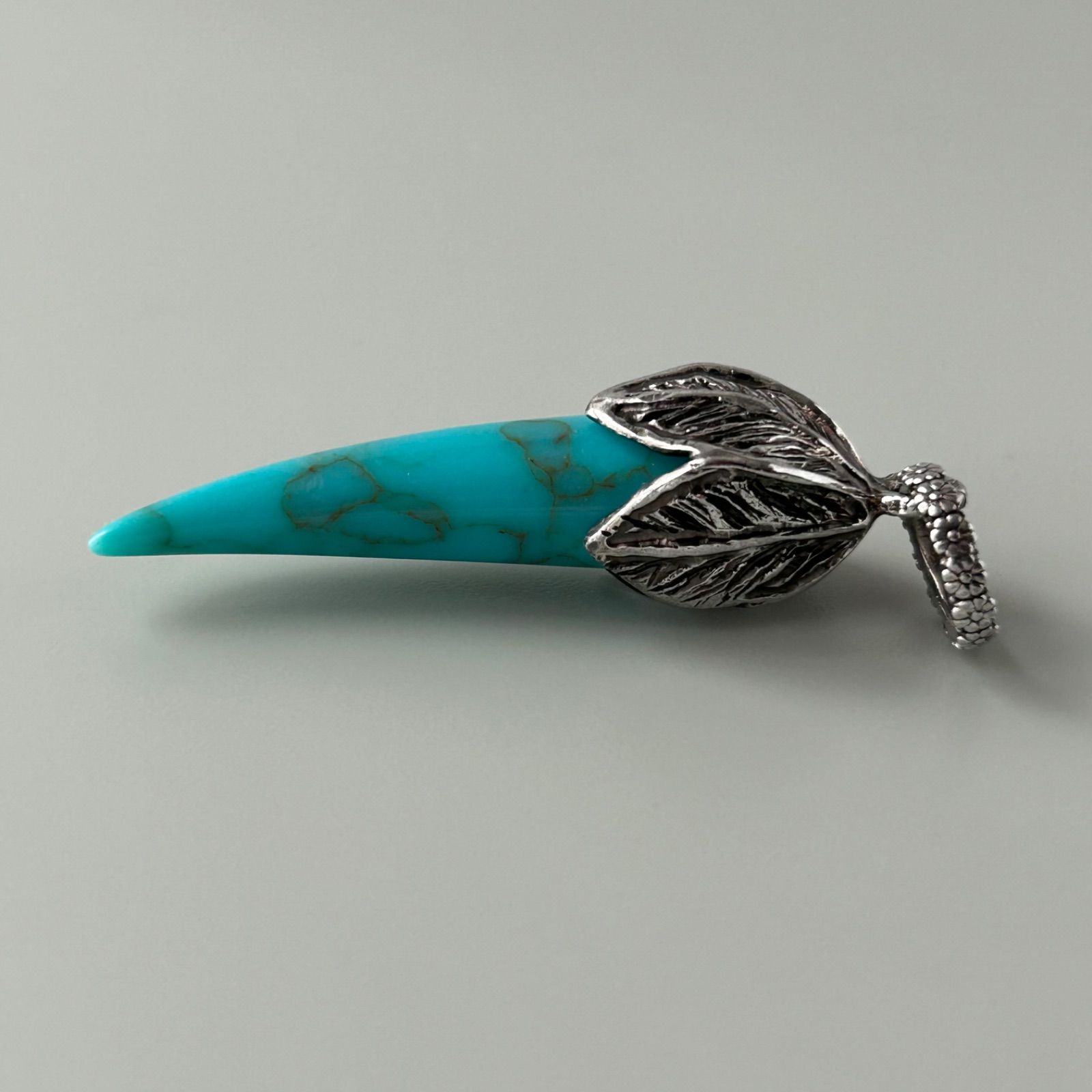 グッチ 希少 アンガーフォレスト ターコイズ ホーン ネックレス