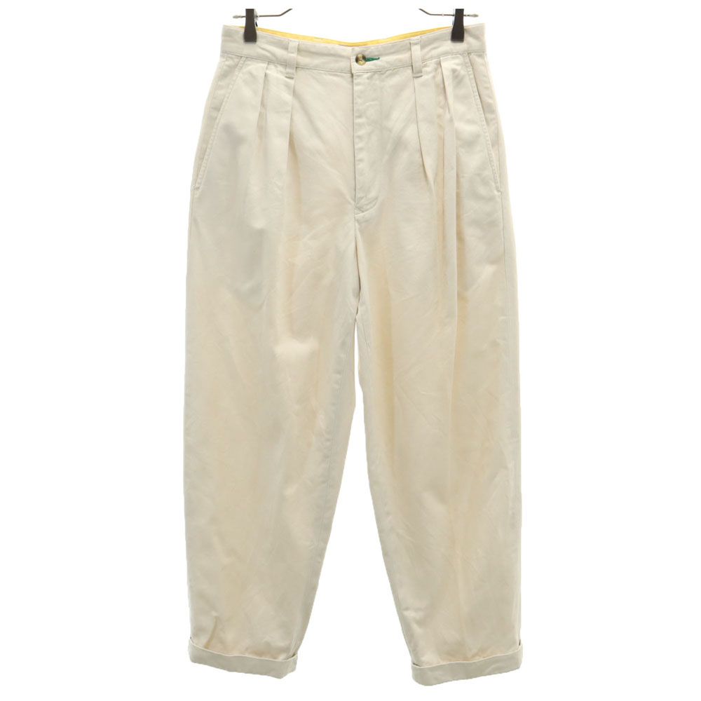 トミーヒルフィガー 90s オールド フラッグタグ チノパンツ W29 ベージュ TOMMY HILFIGER タック テーパード メンズ