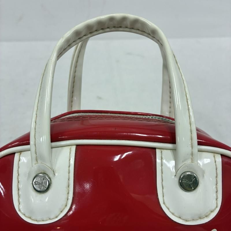 チーズ PUMA プーマ レトロ エナメルボストンバッグ ヴィンテージ Vintageビンテージ当時物PUMAプーマエナメルボストンバッグ昭和