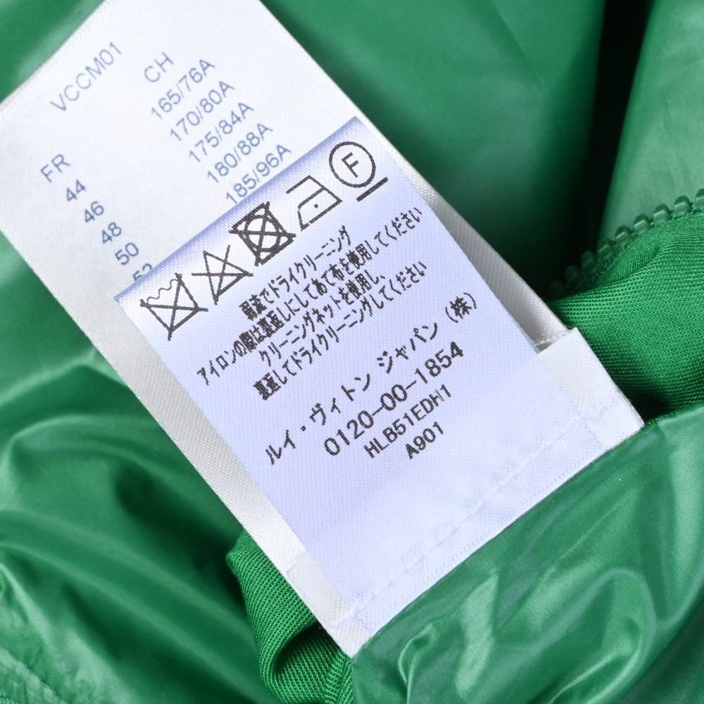 LOUIS VUITTON緑色キルティングジャケット LOUIS VUITTON HLB51E モノグラム フラワーキルテッド ボンバー