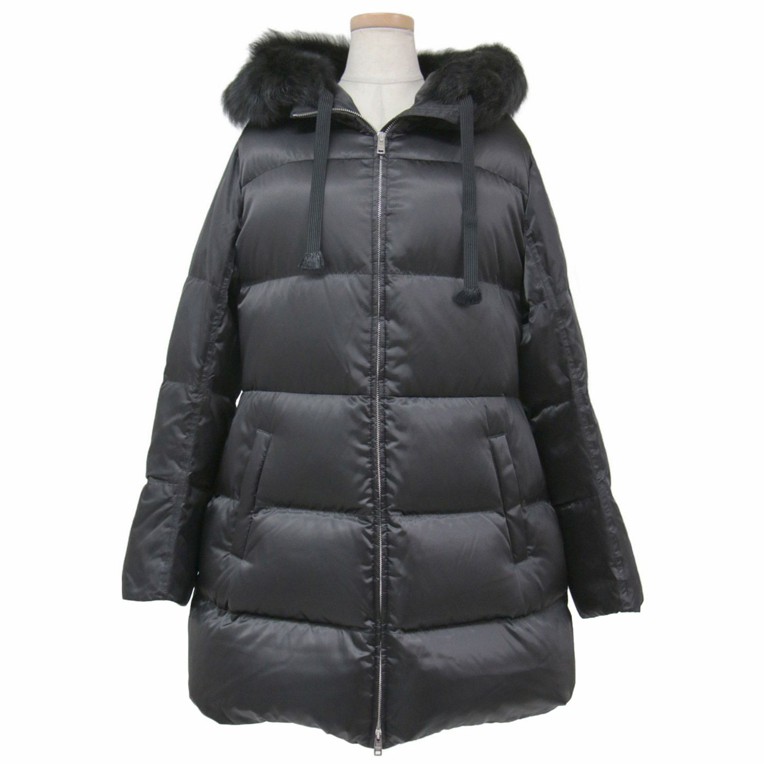 PRADA プラダロングダウン29p117 38 ブラック