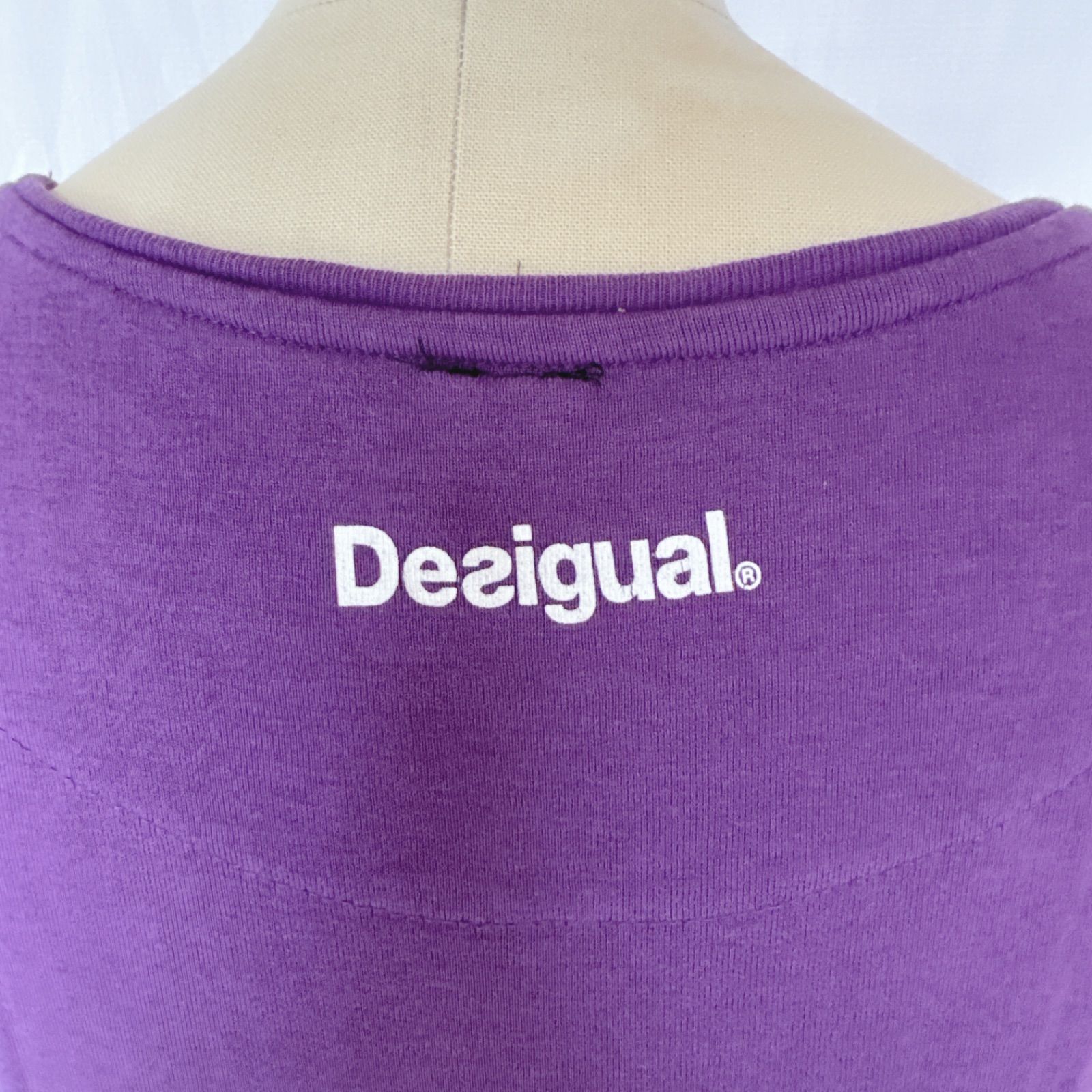 Desigual  デシグアル　半袖Tシャツ Tシャツ 半袖　紫　M