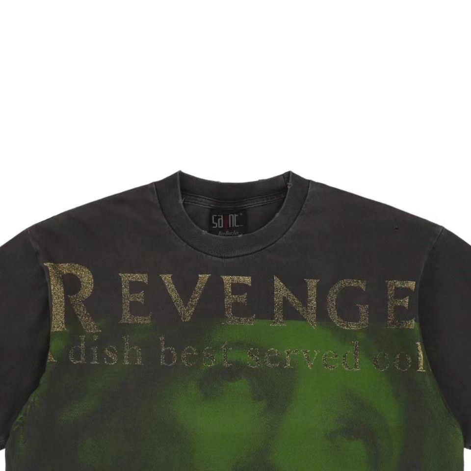 定価38500円 SAINT MICHAEL × BerBerJin 23SS BJ_SS TEE/REVENGE ベルベルジン コラボ  ヴィンテージ加工 Tシャツ セントマイケル SM-S23-0000-085 ブラック系 - メルカリ