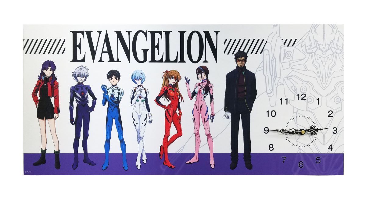 【新品】【限定生産５００個】 エヴァンゲリオン　ロングパネル壁掛け時計