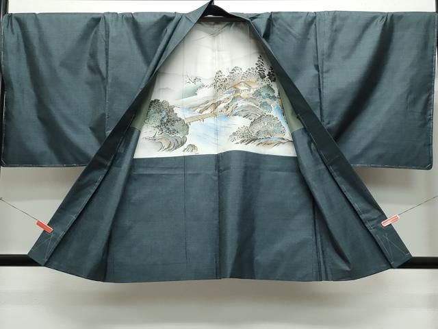 平和屋着物□極上 男性 本場大島紬 80亀甲 総詰め 逸品 CZAA3306s5