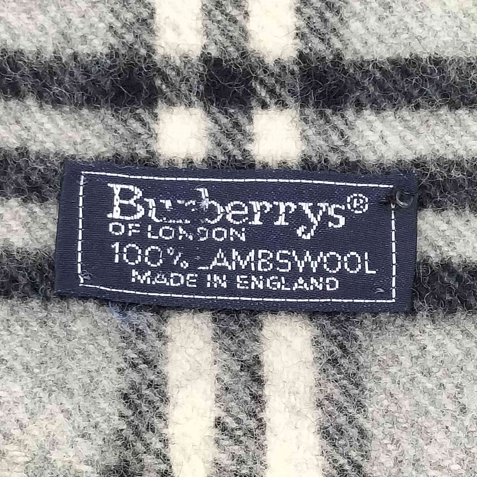 Burberrys イングランド製 ラムズウール ノバチェック マフラー BURBERRY - バーバリーズ ラムウール ショートマフラー 長さ