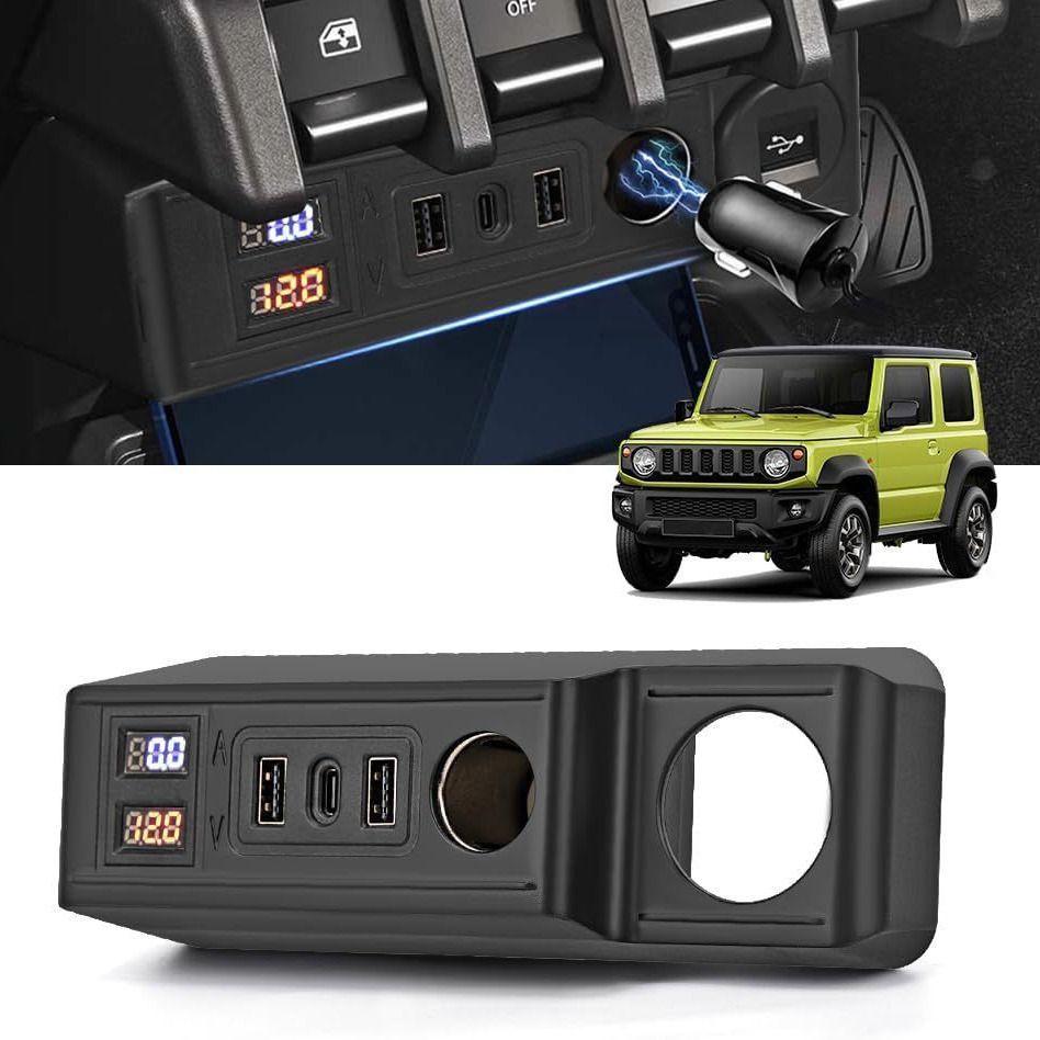 送料無料】ジムニー JB64/JB74専用 電源増設キット USB+シガー
