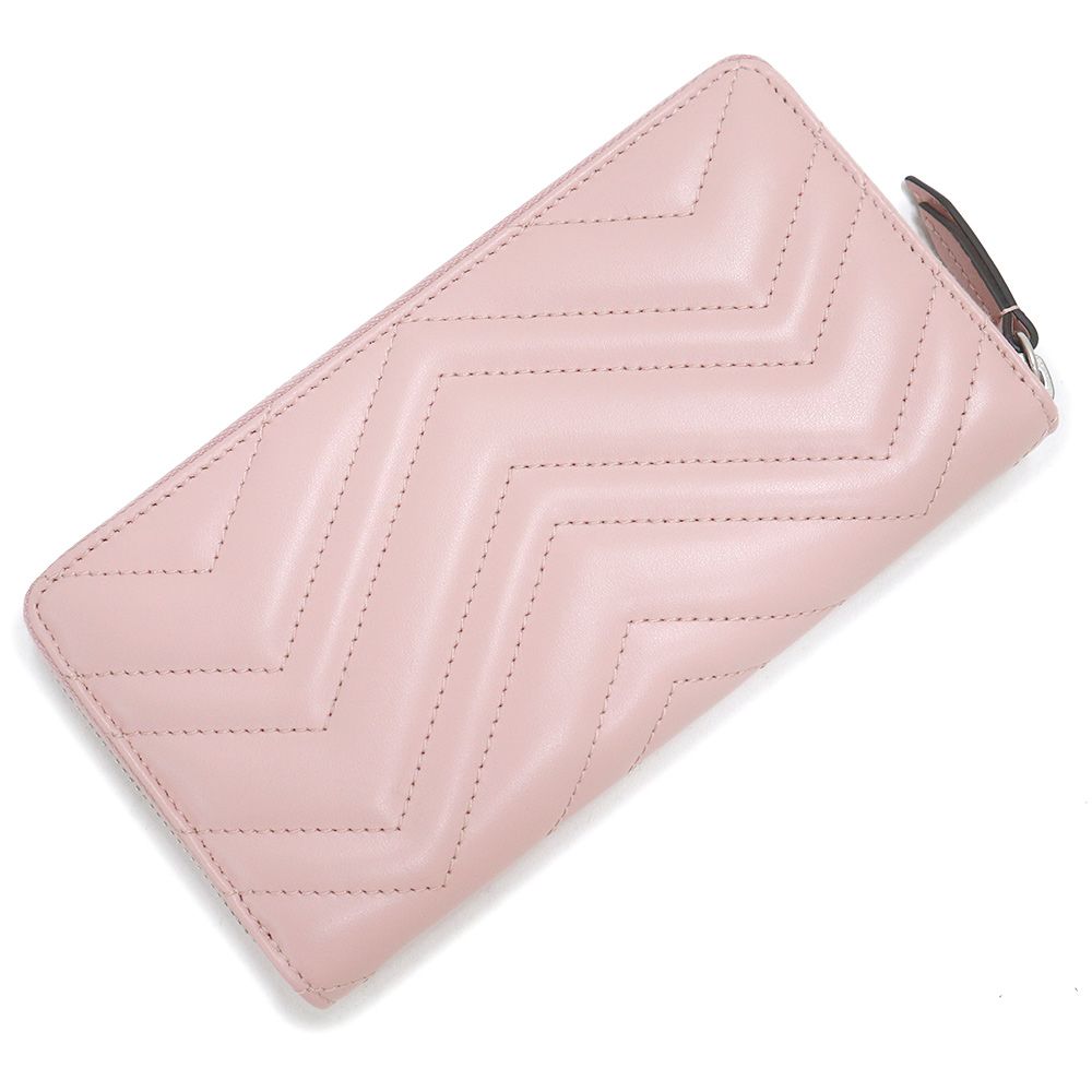 グッチ GGマーモント シェブロン ジップアラウンド ウォレット