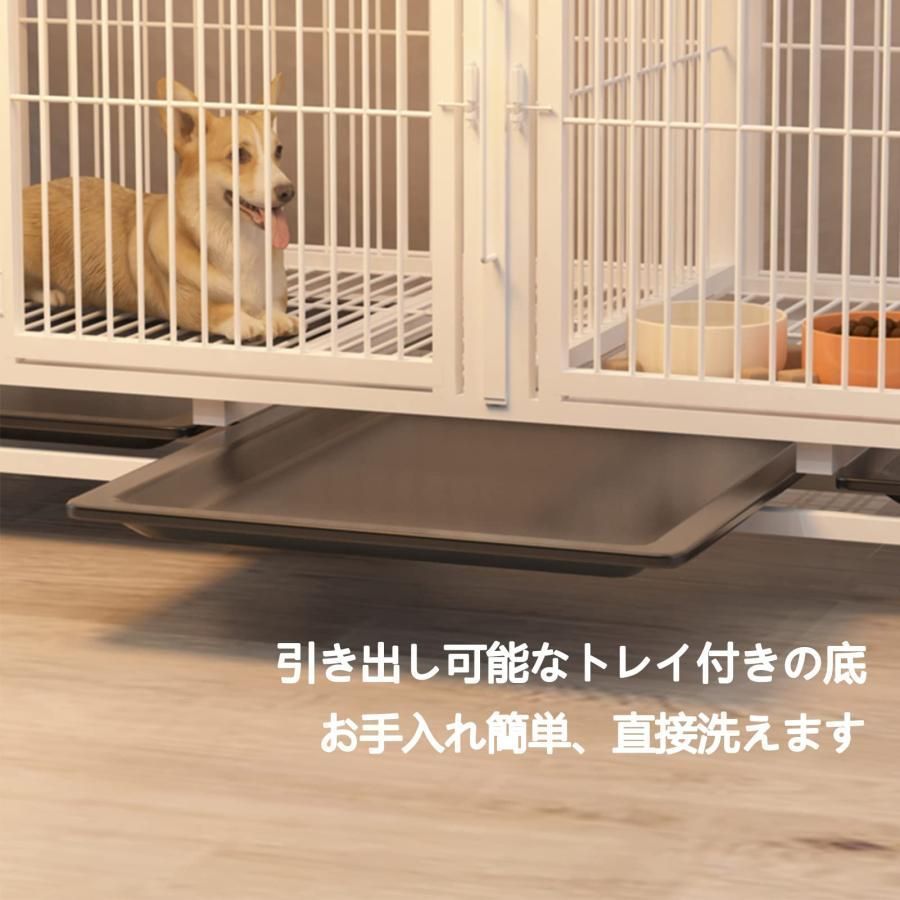犬 ケージ 小型犬 中型犬 大型犬 ステンレス鋼製 犬ゲージ 頑丈な犬用