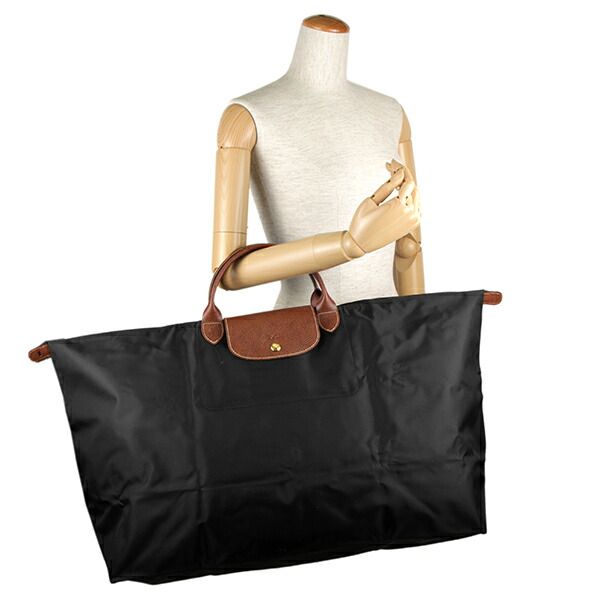 ロンシャン LONGCHAMP ボストンバッグ ル プリアージュ トラベルバッグ Mサイズ ノワール