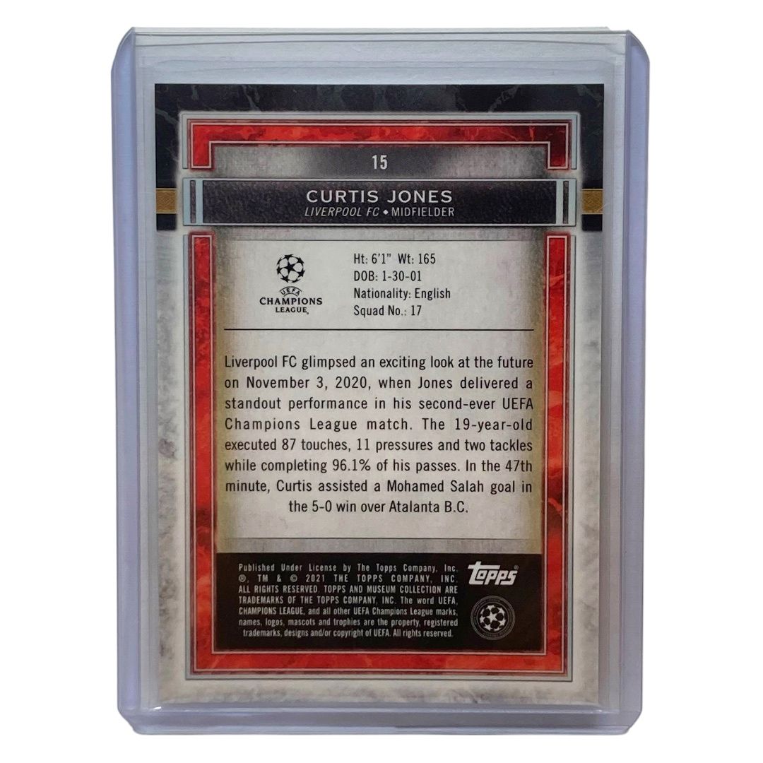 TOPPS サッカーカード MUSEUM COLLECTION CURTIS JONES LIVERPOOL 34/50 #15 送料無料 中古 IT2 TOPPS サッカーカード MUSEUM COLLECTION CURTIS JONES