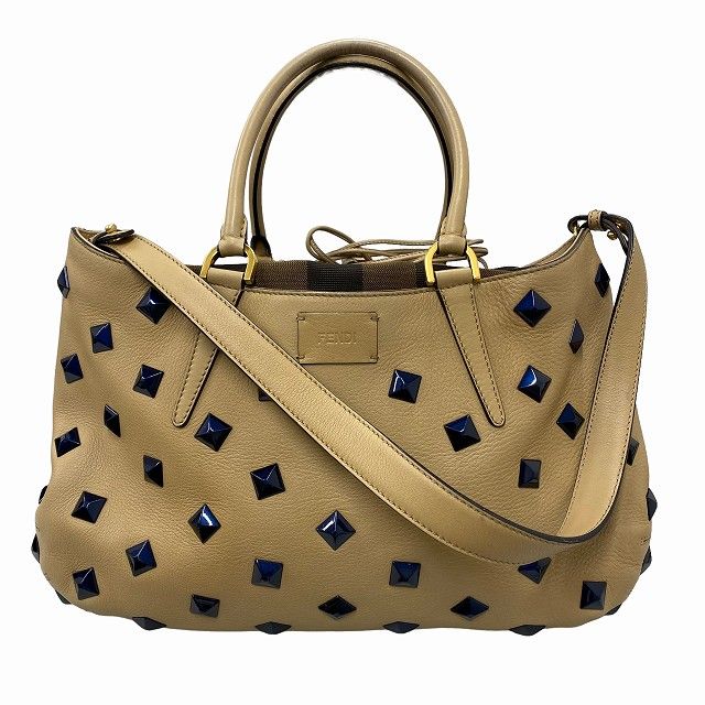 フェンディ FENDI 2way ハンドバッグ ショルダーバッグ レザー 