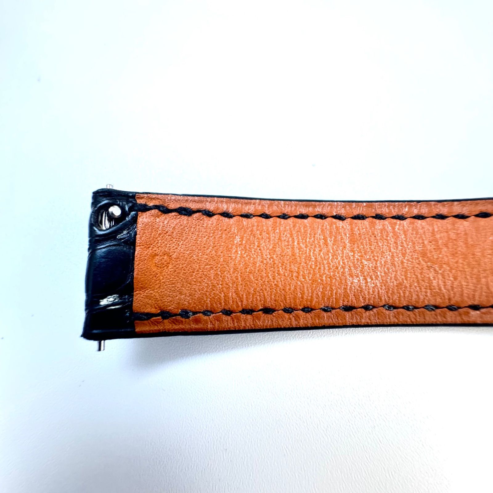 HERMES エルメス クロコダイル 時計 ベルト ケープコッド Hウォッチ C