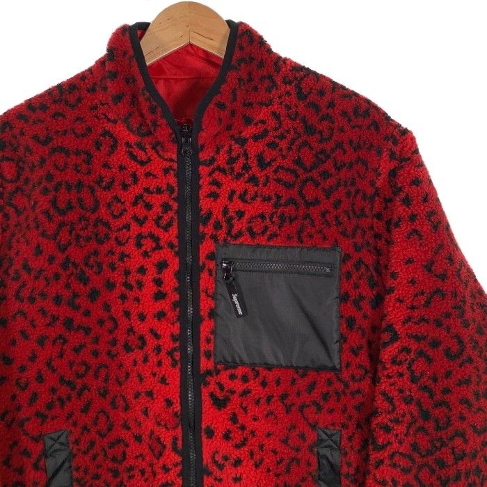 SUPREME シュプリーム 17AW Leopard Fleece Reversible Jacket 