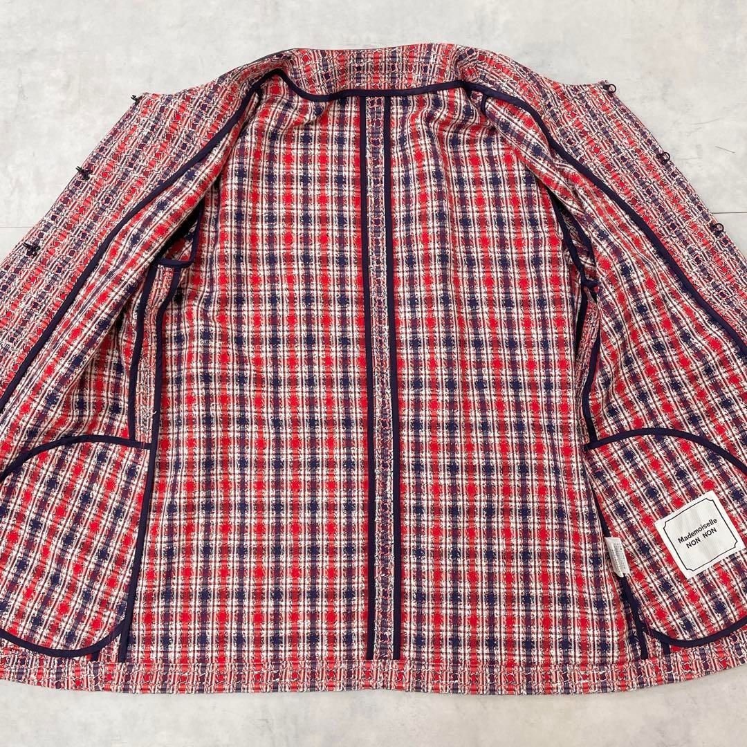 Mademoiselle NON NON マドモアゼルノンノン ノーカラージャケット