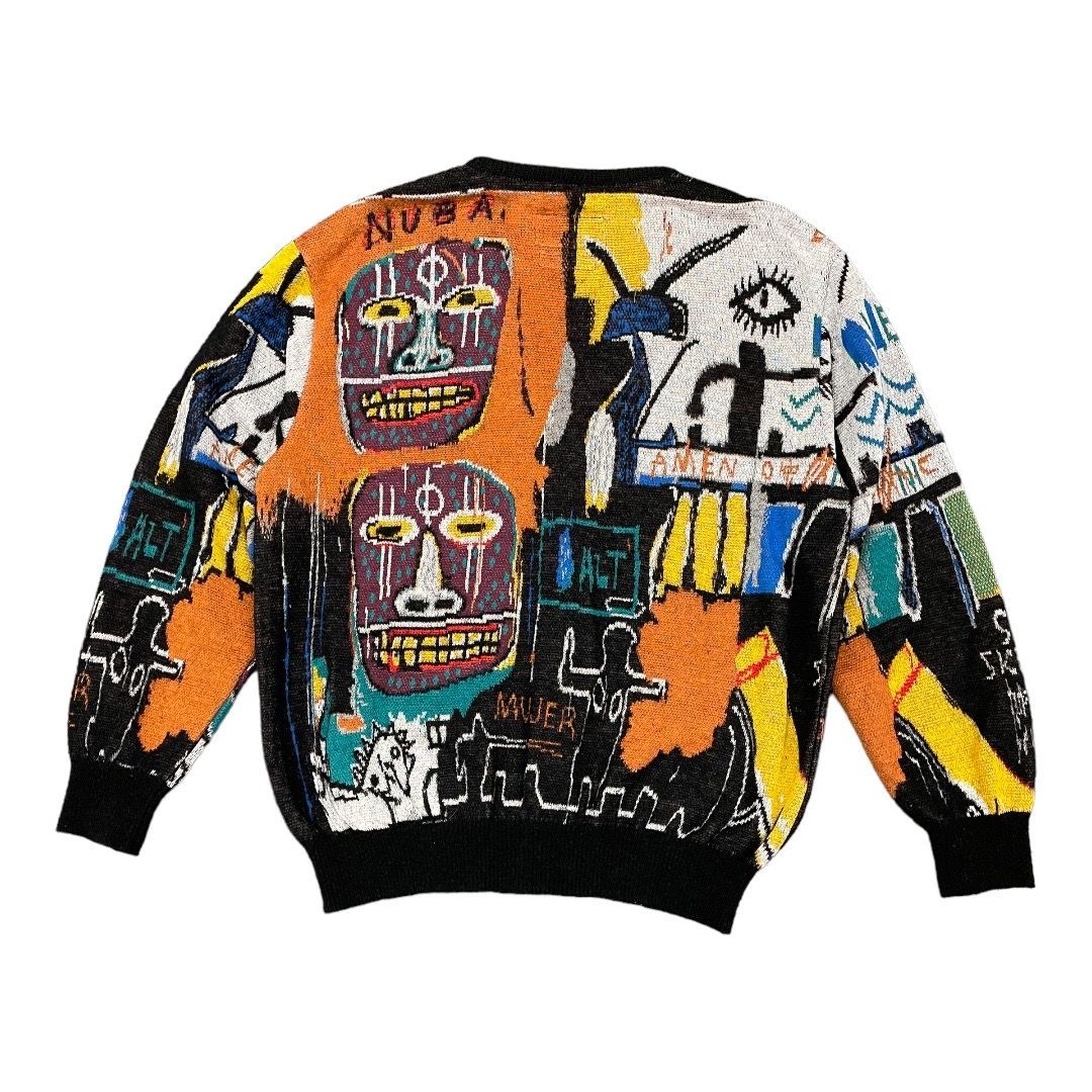 ワコマリア　バスキア　総柄　モヘア　ニット　長袖 中古・古着通販】WACKO MARIA (ワコマリア) JEAN-MICHEL
