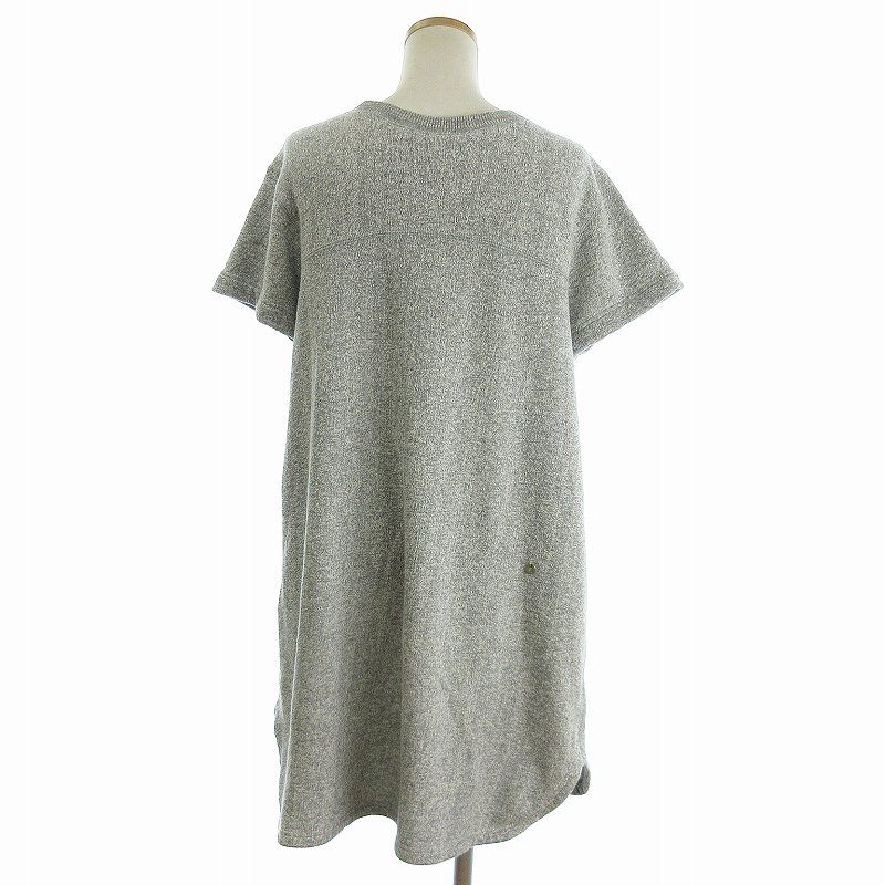 ミュベール muveil ワンピース ミニ スウェット 半袖 ロゴ 裏毛