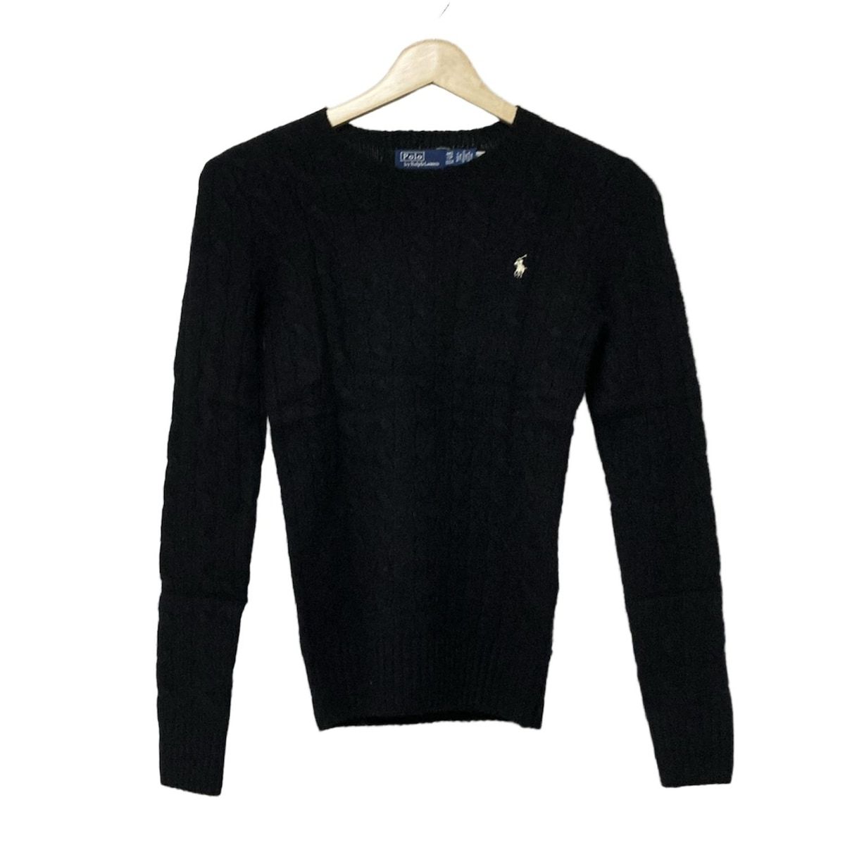 POLObyRalphLauren ポロラルフローレン 長袖セーター サイズXXS XS レディース - 黒 クルーネック