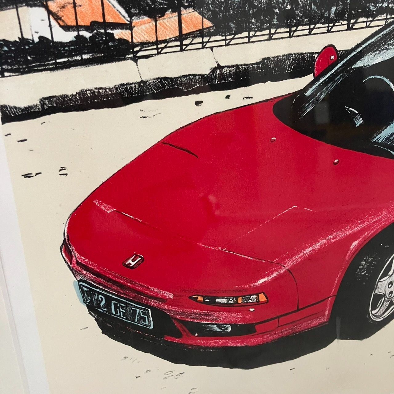 超希少】 HONDA 初代NSX ソーヌ川の流れⅡ 小沼隆一郎 リトグラフ