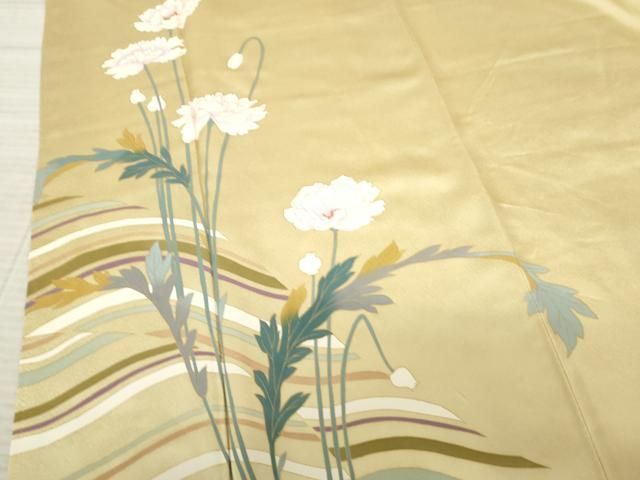 平和屋着物▽訪問着 作家物 夢染里 色紙重ね枝花文