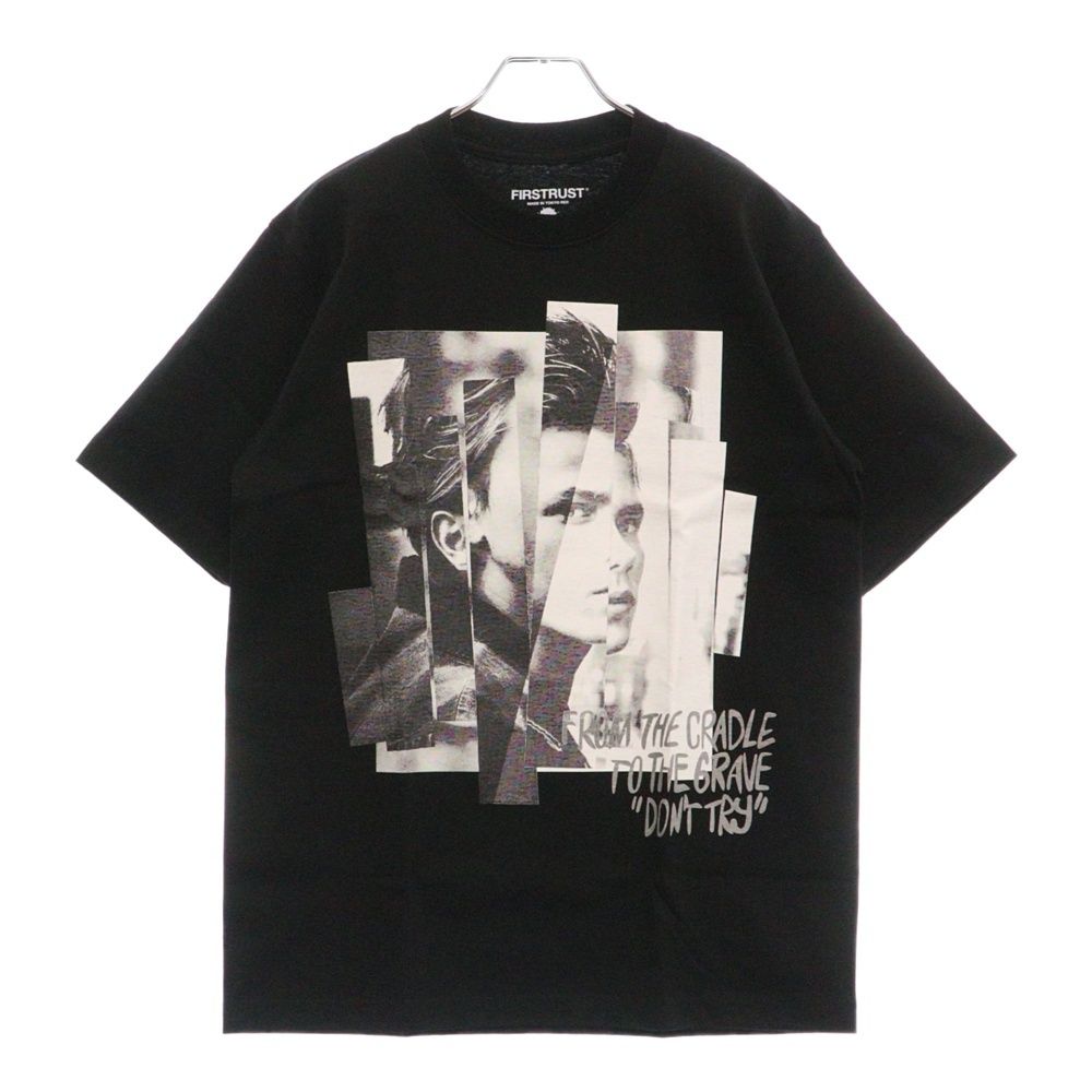 FIRSTRUST (ファーストラスト) PHOENIX FOREVER / T-SHIRT 3rd Anniv リバー・フェニックス フォトプリント半袖Tシャツ ブラック