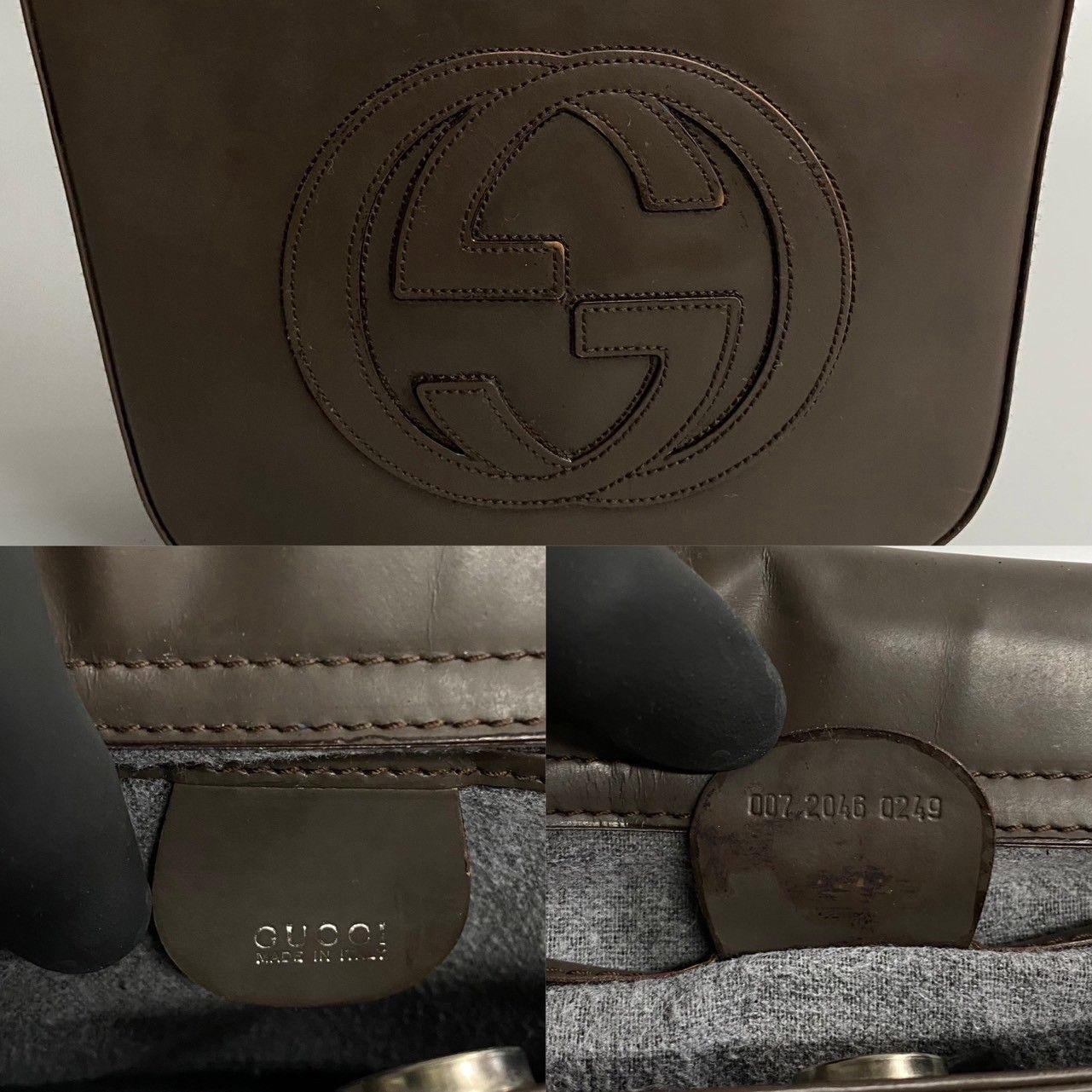 美品 保存袋付き GUCCI オールドグッチ グッチ ヴィンテージ GG ロゴ