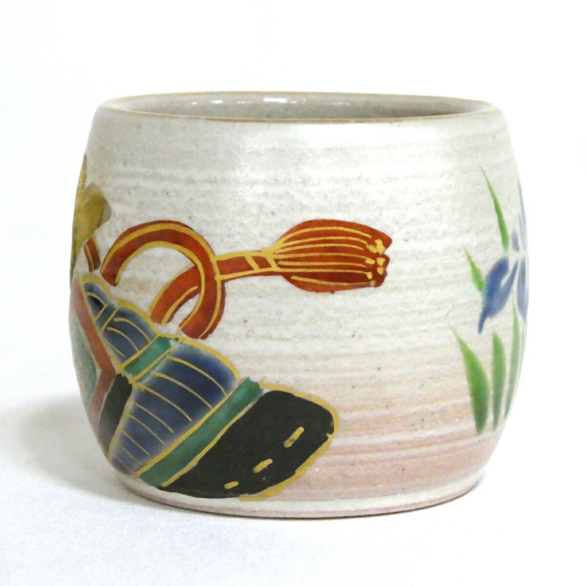 茶道具　乾山　兜　蓋置　壱休窯 七月の特売品】壱休窯 窪田常之作 乾山 兜 蓋置【中古 美品