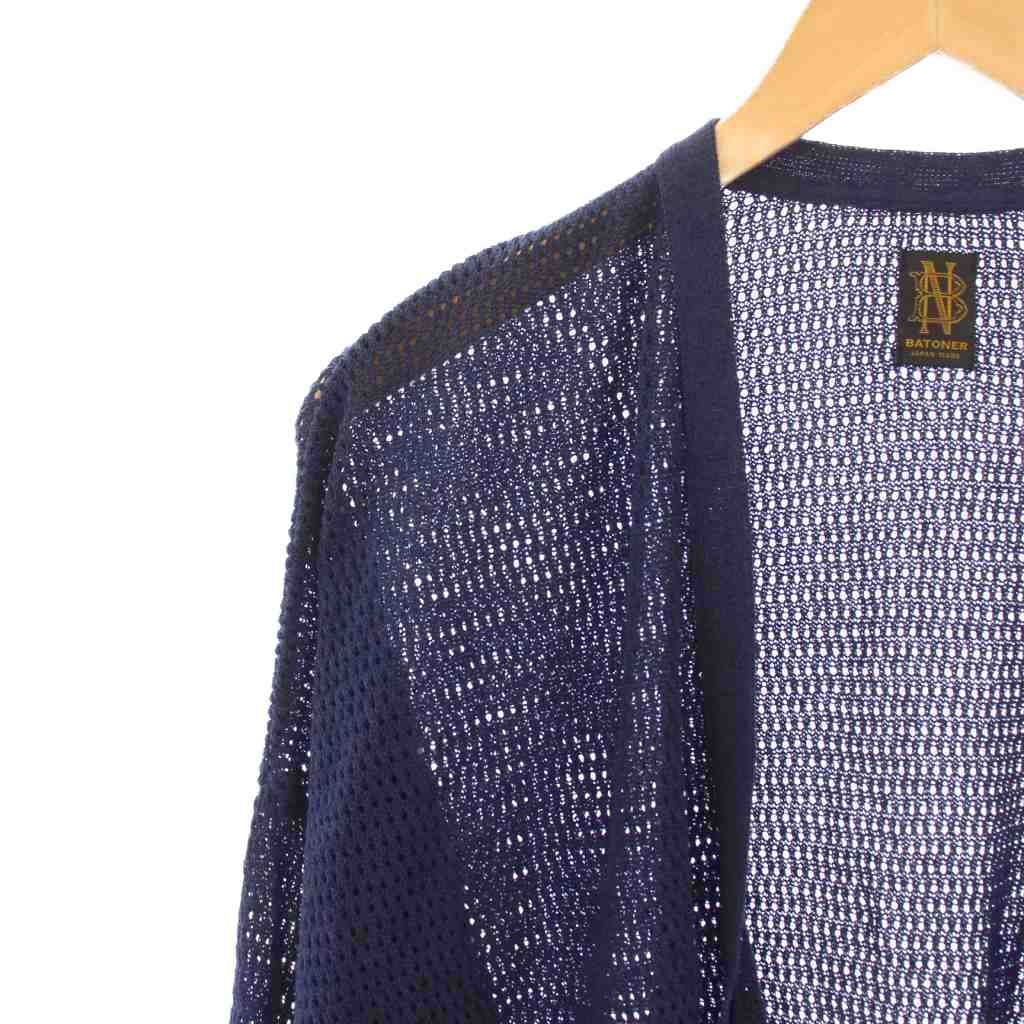 よよよさん専用【ONLY ARK】バトナー別注 NO COLLAR MESH 別注 NO COLLAR MESH CARDIGAN | BATONER(バトナー) / トップス