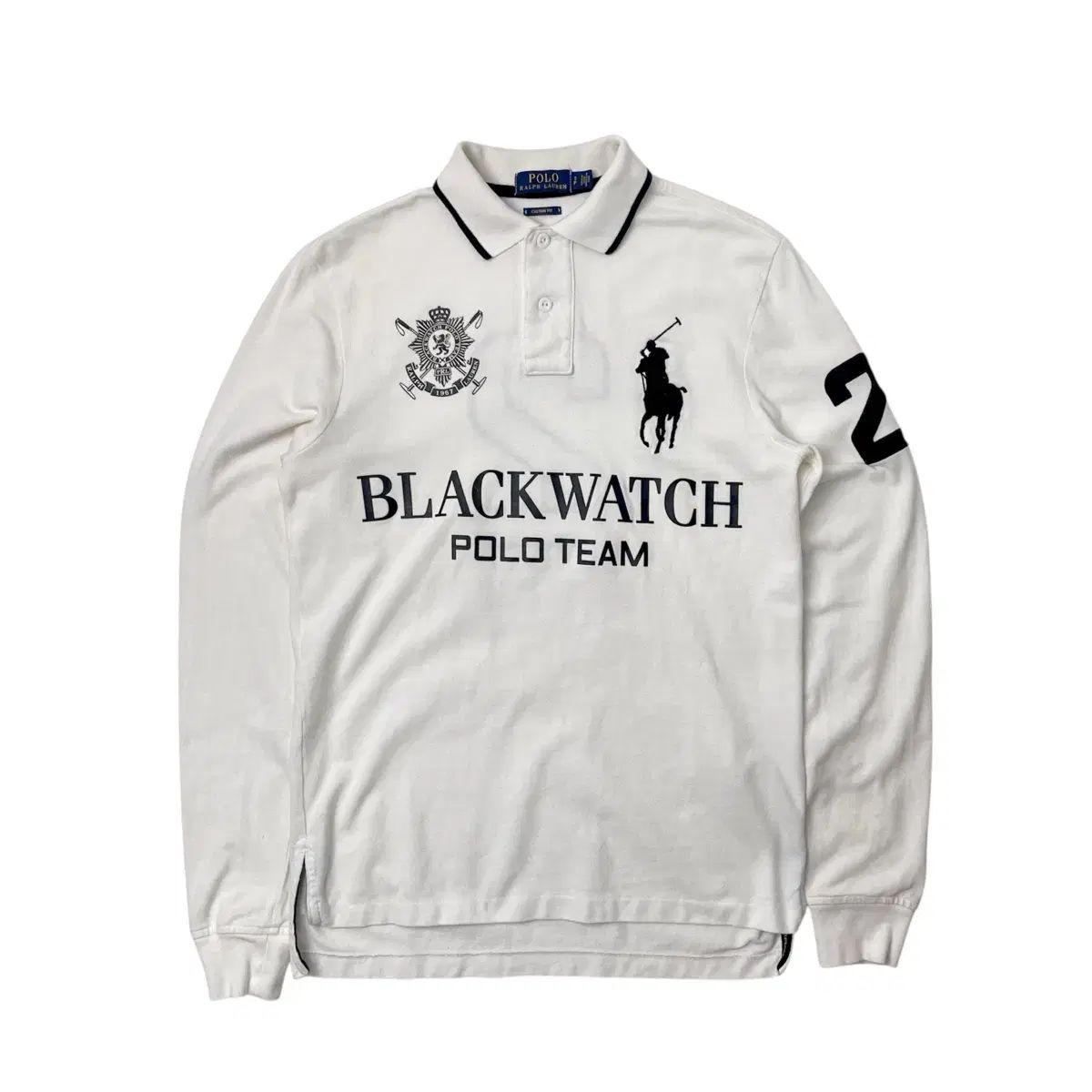 ポロ Ralph Lauren ラルフローレン ブラックウォッチ ピケTシャツ 長袖Tシャツ S
