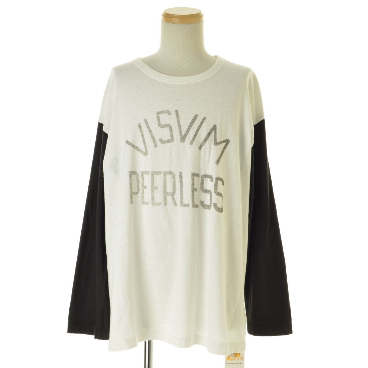 VISVIM】21SS 0121305010001 PEERLESS BASEBALL TEE L/S ベースボール 