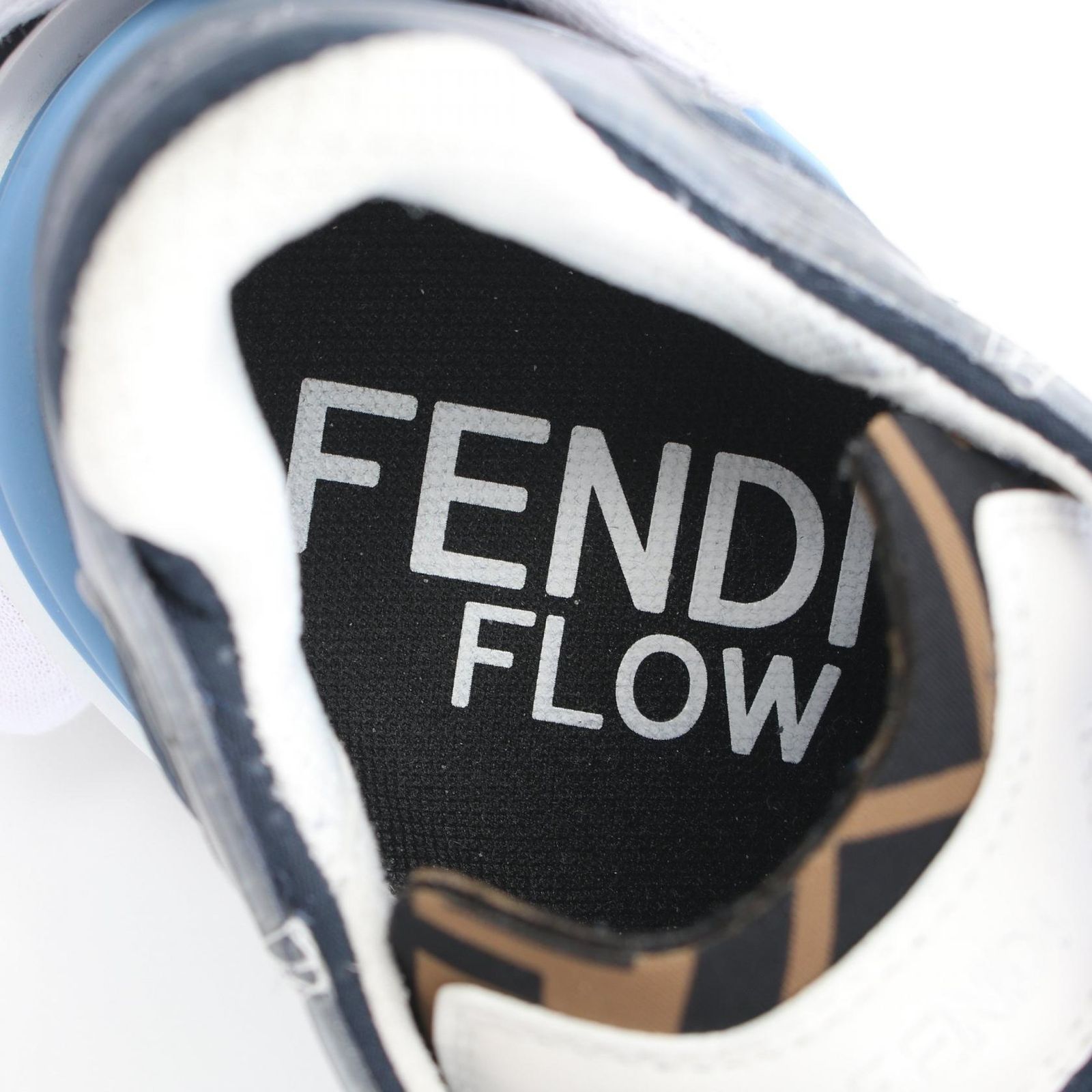 フェンディ FENDI スニーカー FLOW フロー 7E1583 ブルー ラバー 